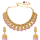 Gold Plated South Indian Temple Necklace Set