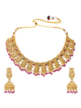 Gold Plated South Indian Temple Necklace Set