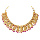 Gold Plated South Indian Temple Necklace Set