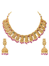 Gold Plated South Indian Temple Necklace Set