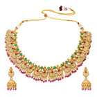 Gold Plated Ethnic Temple Necklace Set