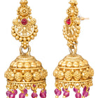 Gold Plated Ethnic Temple Necklace Set