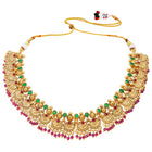 Gold Plated Ethnic Temple Necklace Set