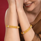 Ethnic Charm Leaf Motif Bangle Set