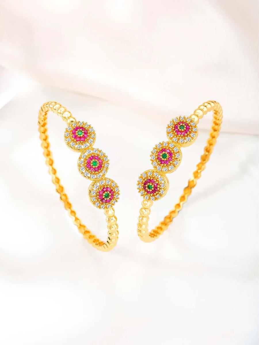 CZ Bangles Set – Elegant Fashion Jewellery by Peora

