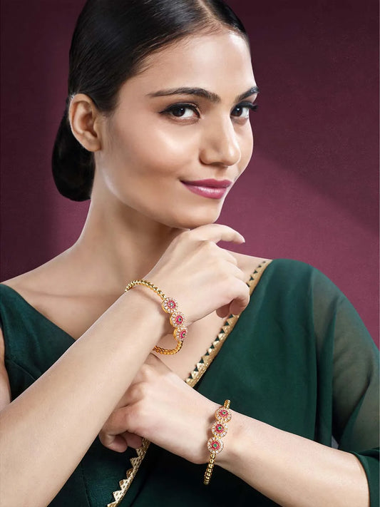 CZ Bangles Set – Elegant Fashion Jewellery by Peora

