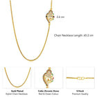 CZ Side Pendant Charm | Sparkling Jewellery by Peora

