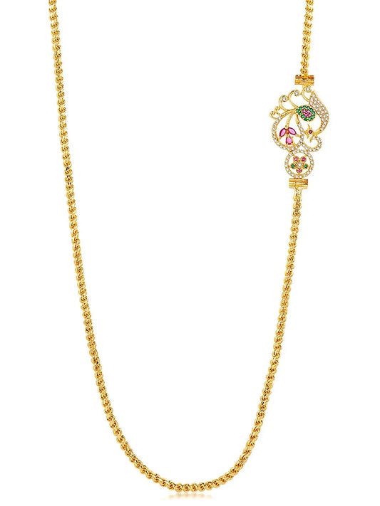 CZ Side Pendant – Sleek & Sparkling Everyday Wear | Peora