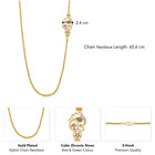 CZ Side Pendant – Sleek & Sparkling Everyday Wear | Peora