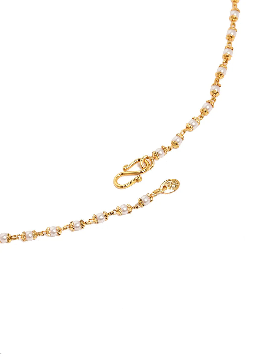 Delicate Bead Studded Necklace Chain