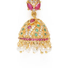 Beautifully Embellished Pearl Jhumkas