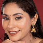 Beautifully Embellished Pearl Jhumkas