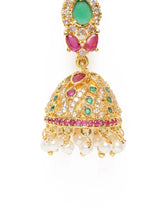 Beautifully Embellished Pearl Jhumkas