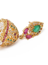 Beautifully Embellished Pearl Jhumkas