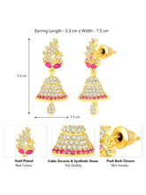 Elegant Duo CZ Jhumki Earrings | Peora Jewellery

