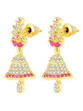 Elegant Duo CZ Jhumki Earrings | Peora Jewellery

