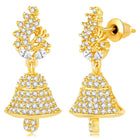 Elegant Duo CZ Jhumki Earrings | Peora Jewellery

