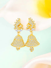 Elegant Duo CZ Jhumki Earrings | Peora Jewellery

