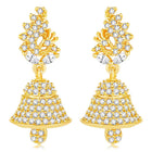 Elegant Duo CZ Jhumki Earrings | Peora Jewellery

