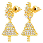 Elegant Duo CZ Jhumki Earrings | Peora Jewellery

