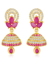 CZ Jhumka Drops | Sparkling & Stylish Ethnic Wear – Peora
