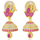 CZ Jhumka Drops | Sparkling & Stylish Ethnic Wear – Peora