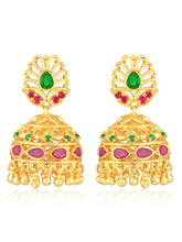 Traditional Crystal Jhumka Earrings