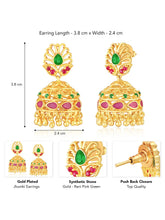Traditional Crystal Jhumka Earrings