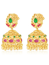 Traditional Crystal Jhumka Earrings