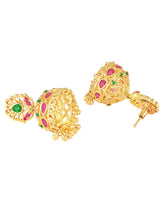 Traditional Crystal Jhumka Earrings