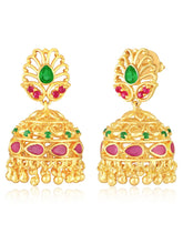 Traditional Crystal Jhumka Earrings