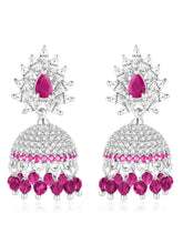Sparkling CZ Jhumki Earrings | Find Your Pair at Peora Jewellery

