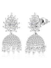 Sparkling CZ Jhumki Earrings | Find Your Pair at Peora Jewellery


