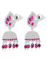 Azure Elegance CZ Jhumki | Find Chic Jewellery at Peora

