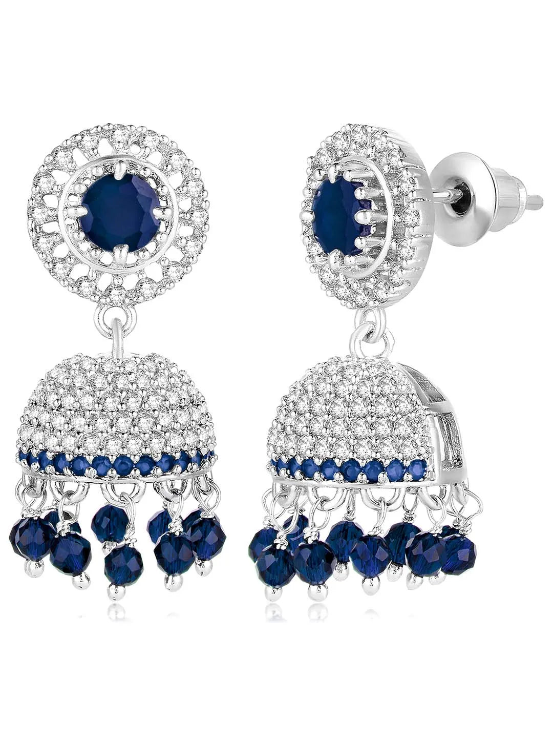 Elegant Eclipse CZ Jhumki Design