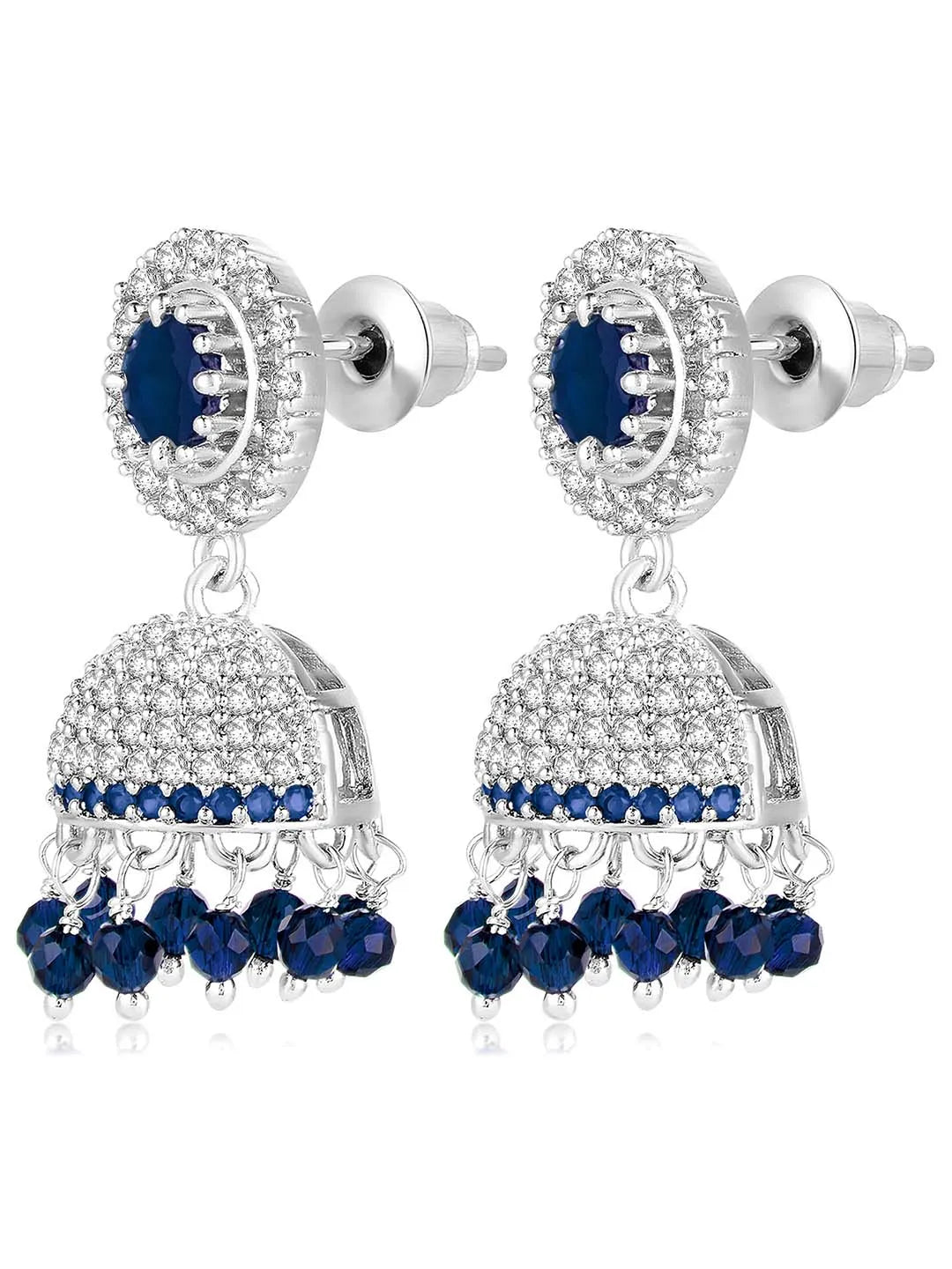 Elegant Eclipse CZ Jhumki Design