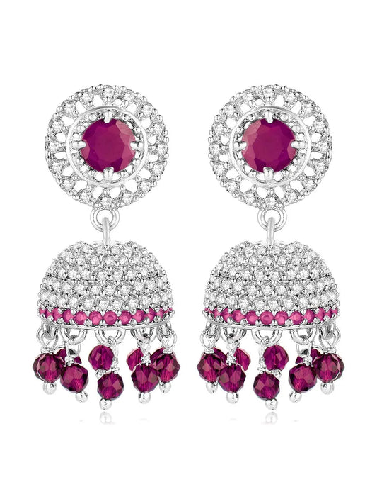 CZ Jhumki Design – Elegant CZ Jewelry by Peora


