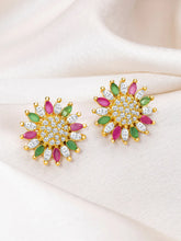 Twinklink Floral KundanStud Earrings