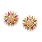 Kundan Stud Earrings | Traditional & Elegant Styles – Peora