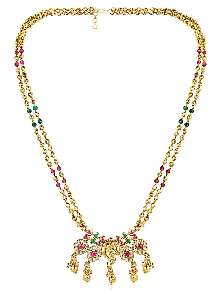 Mangalsutra Glamorous Necklace | Sparkling Elegance by Peora

