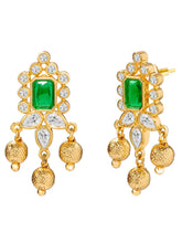 Peora Heritage Emerald Pearl Long Haram Set
