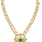 Peora Heritage Emerald Pearl Long Haram Set