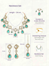 Gold Plated Purple Kundan Bridal Necklace Set