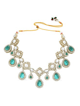 Gold Plated Purple Kundan Bridal Necklace Set