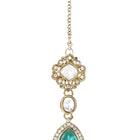 Gold Plated Purple Kundan Bridal Necklace Set