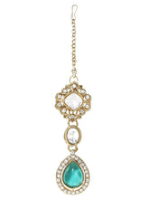 Gold Plated Purple Kundan Bridal Necklace Set