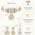Gold Plated White Kundan Choker for Women