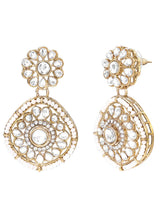 Gold Plated White Kundan Choker for Women