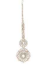Gold Plated White Kundan Choker for Women