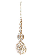 Gold Plated White Kundan Choker for Women